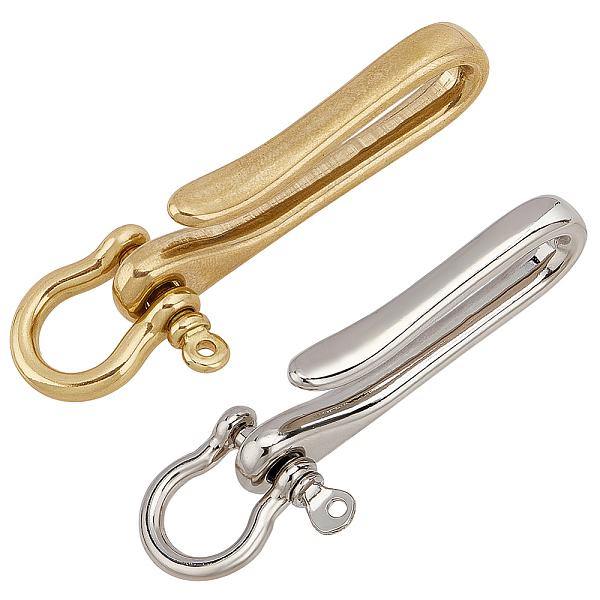 PandaHall 3Pcs 3 Styles Brass Key Hook Shanckle Clasps, with 1Pc Alloy D-Ring Anchor Shackle Clasps, Platinum & Golden...
PandaHall 3Pcs 3 Styles Brass Key Hook Shanckle Clasps, with 1Pc Alloy D-Ring Anchor Shackle Clasps, Platinum & Golden...