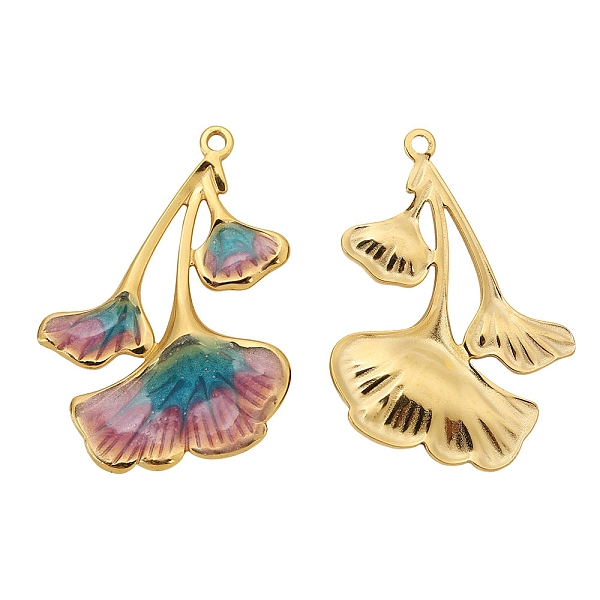 PandaHall Stainless Steel Pendants, with Enamel, Golden, Ginkgo Leaf Charm, Medium Purple, 32x22mm, Hole: 1.5mm Stainless Steel+Enamel Leaf
PandaHall Stainless Steel Pendants, with Enamel, Golden, Ginkgo Leaf Charm, Medium Purple, 32x22mm, Hole: 1.5mm Stainless Steel+Enamel Leaf