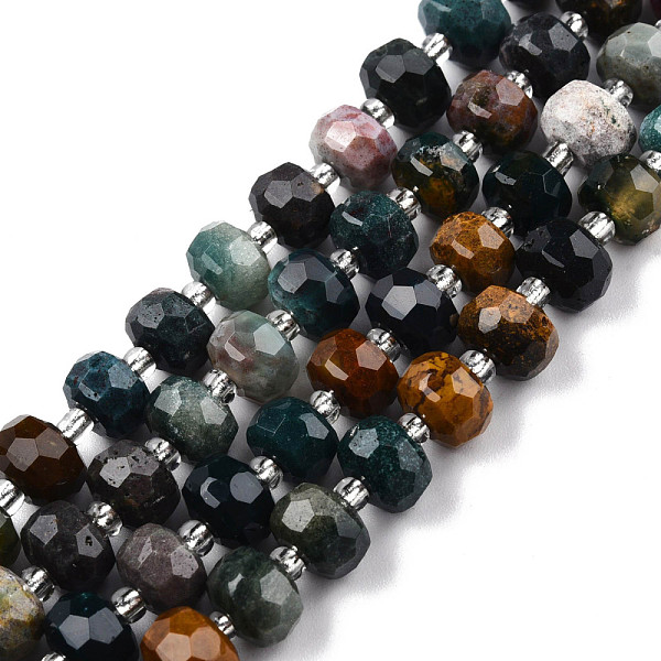 PandaHall Natural Ocean Jasper Beads Strands, with Seed Beads, Faceted, Rondelle, 8x6mm, Hole: 1mm, about 20~22pcs/strand, 7.09 inch(18cm)...
PandaHall Natural Ocean Jasper Beads Strands, with Seed Beads, Faceted, Rondelle, 8x6mm, Hole: 1mm, about 20~22pcs/strand, 7.09 inch(18cm)...