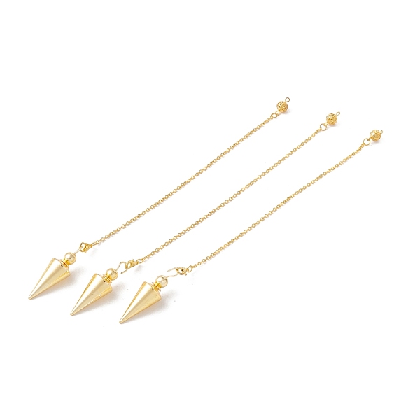 PandaHall Rack Plating Brass Cable Chain Cone Dowsing Pendulums, with Alloy Lobster Claw Clasps and Iron Round Beads, Cadmium Free & Lead...
PandaHall Rack Plating Brass Cable Chain Cone Dowsing Pendulums, with Alloy Lobster Claw Clasps and Iron Round Beads, Cadmium Free & Lead...