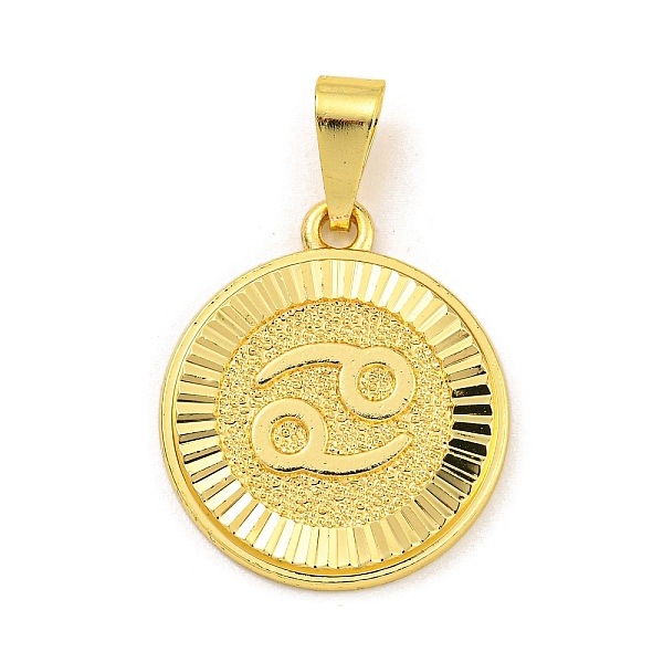 PandaHall Brass Pendants, Real 18K Gold Plated, Flat Round with Constellations, Cancer, 24x20.5x2mm, Hole: 8x3.5mm Brass Cancer
PandaHall Brass Pendants, Real 18K Gold Plated, Flat Round with Constellations, Cancer, 24x20.5x2mm, Hole: 8x3.5mm Brass Cancer