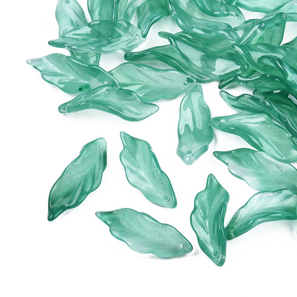 PandaHall Transparent Spray Painted Glass Pendants, Leaf, Medium Sea Green, 33~34x12x7~9mm, Hole: 1.5mm Glass Leaf
PandaHall Transparent Spray Painted Glass Pendants, Leaf, Medium Sea Green, 33~34x12x7~9mm, Hole: 1.5mm Glass Leaf