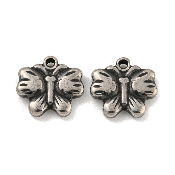 PandaHall 304 Stainless Steel Charms, Butterfly Charm, Antique Silver, 13x14x3mm, Hole: 1.5mm 304 Stainless Steel Butterfly
PandaHall 304 Stainless Steel Charms, Butterfly Charm, Antique Silver, 13x14x3mm, Hole: 1.5mm 304 Stainless Steel Butterfly