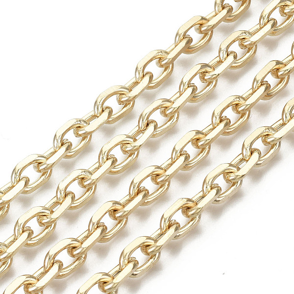 PandaHall Unwelded Iron Cable Chains, Diamond Cut Chains, with Spool, Light Gold, 8.8x6.2x1.7mm, about 32.8 Feet(10m)/roll Iron
PandaHall Unwelded Iron Cable Chains, Diamond Cut Chains, with Spool, Light Gold, 8.8x6.2x1.7mm, about 32.8 Feet(10m)/roll Iron