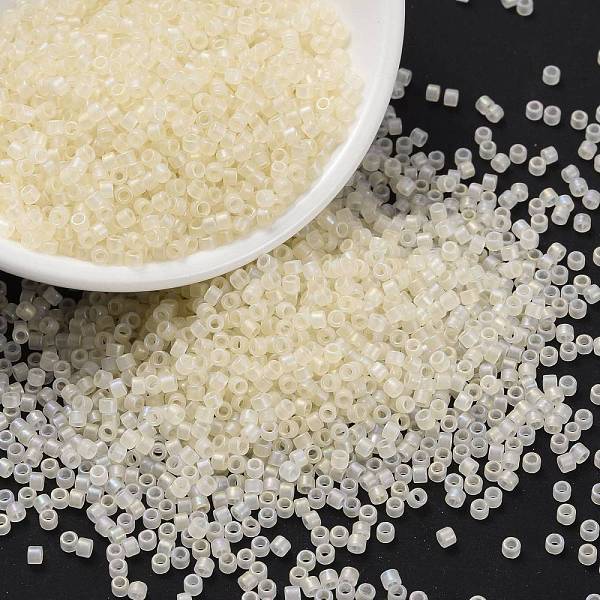 PandaHall Cylinder Seed Beads, Frosted AB Colors, Round Hole, Uniform Size, Champagne Yellow, 2x1.5mm, Hole: 0.8mm, about 40000pcs/bag...
PandaHall Cylinder Seed Beads, Frosted AB Colors, Round Hole, Uniform Size, Champagne Yellow, 2x1.5mm, Hole: 0.8mm, about 40000pcs/bag...