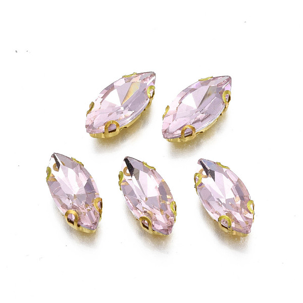 PandaHall Sew on Rhinestone, Transparent Glass Rhinestones, with Iron Prong Settings, Faceted, Horse Eye, Pink, 15x7x4.5mm, Hole: 1mm Glass...
PandaHall Sew on Rhinestone, Transparent Glass Rhinestones, with Iron Prong Settings, Faceted, Horse Eye, Pink, 15x7x4.5mm, Hole: 1mm Glass...