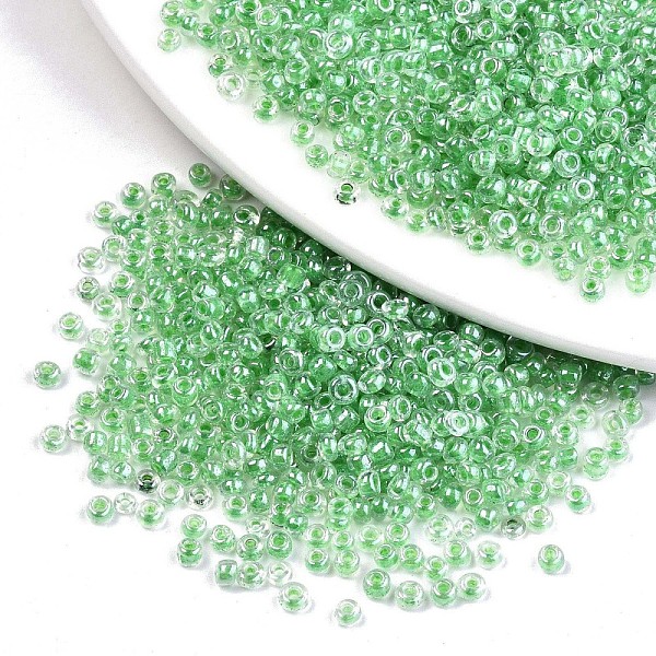 PandaHall 12/0 Glass Seed Beads, Transparent Inside Colours Luster, Round Hole, Round, Lime Green, 12/0, 2~2.5x1.5~2mm, Hole: 0.8mm, about...
PandaHall 12/0 Glass Seed Beads, Transparent Inside Colours Luster, Round Hole, Round, Lime Green, 12/0, 2~2.5x1.5~2mm, Hole: 0.8mm, about...