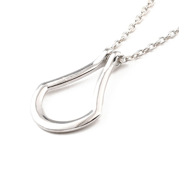 PandaHall Minimalist Open Teardrop Alloy Pendant Necklace for Women, Platinum, 19.49 inch(49.5cm) Alloy
PandaHall Minimalist Open Teardrop Alloy Pendant Necklace for Women, Platinum, 19.49 inch(49.5cm) Alloy
