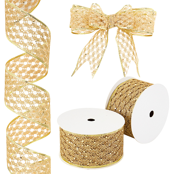 PandaHall OLYCRAFT 60 Yards/4 Rolls Gold Glitter Ribbon Glitter Mesh Ribbon 2.5 Inch Glitter Diamond Wire Edge Ribbon Wired Ribbon with...
PandaHall OLYCRAFT 60 Yards/4 Rolls Gold Glitter Ribbon Glitter Mesh Ribbon 2.5 Inch Glitter Diamond Wire Edge Ribbon Wired Ribbon with...