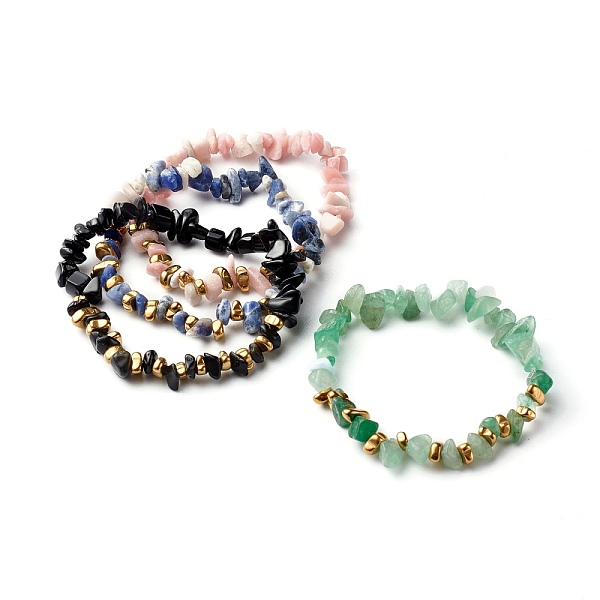 PandaHall Natural & Synthetic Mixed Gemstone Chip Beads Stretch Bracelets, Inner Diameter: 2-1/8 inch(5.5cm) Mixed Stone
PandaHall Natural & Synthetic Mixed Gemstone Chip Beads Stretch Bracelets, Inner Diameter: 2-1/8 inch(5.5cm) Mixed Stone