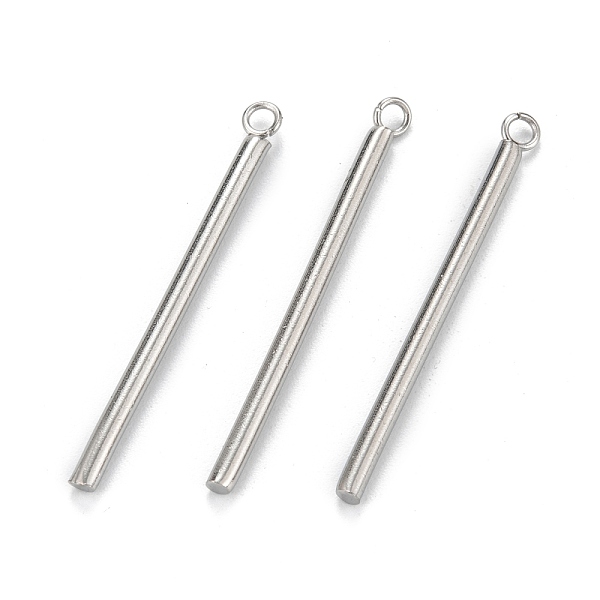 PandaHall 304 Stainless Steel Pendants, Column, Stainless Steel Color, 33x3x2mm, Hole: 1.8mm 304 Stainless Steel Column
PandaHall 304 Stainless Steel Pendants, Column, Stainless Steel Color, 33x3x2mm, Hole: 1.8mm 304 Stainless Steel Column