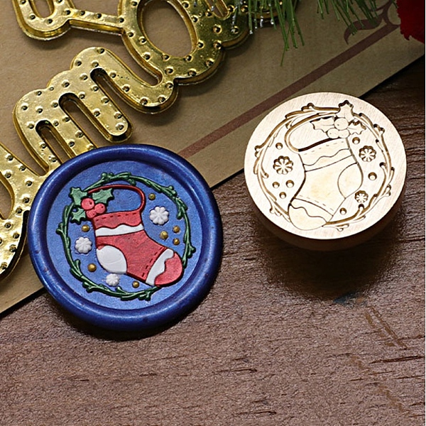 PandaHall Christmas Series Wax Seal Brass Stamp Head, for Wax Seal Stamp, Golden, Christmas Socking, 25x14mm, Inner Diameter: 7.5mm Brass...
PandaHall Christmas Series Wax Seal Brass Stamp Head, for Wax Seal Stamp, Golden, Christmas Socking, 25x14mm, Inner Diameter: 7.5mm Brass...