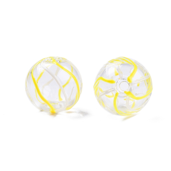 PandaHall Transparent Glass Enamel Beads, Round with Stripe Pattern, Gold, 13.5~15x14mm, Hole: 2~2.5mm Glass Round Gold
PandaHall Transparent Glass Enamel Beads, Round with Stripe Pattern, Gold, 13.5~15x14mm, Hole: 2~2.5mm Glass Round Gold