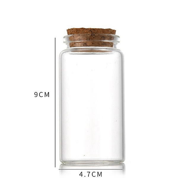 PandaHall Glass Bottle, with Cork Plug, Wishing Bottle, Column, Clear, 4.7x9cm, Capacity: 120ml(4.06fl. oz) Glass Column Clear
PandaHall Glass Bottle, with Cork Plug, Wishing Bottle, Column, Clear, 4.7x9cm, Capacity: 120ml(4.06fl. oz) Glass Column Clear