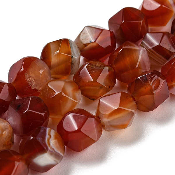 PandaHall Natural Red Agate Beads Strands, Faceted, Polygon, 7.5~8.5x7.5~8x7.5~8mm, Hole: 1.4mm, about 44~49pcs/strand, 14.25~14.96 inch...
PandaHall Natural Red Agate Beads Strands, Faceted, Polygon, 7.5~8.5x7.5~8x7.5~8mm, Hole: 1.4mm, about 44~49pcs/strand, 14.25~14.96 inch...