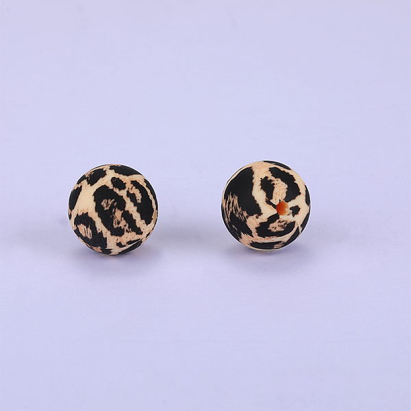 PandaHall Printed Round with Leopard Print Pattern Silicone Focal Beads, Black, 15x15mm, Hole: 2mm Silicone Round Black
PandaHall Printed Round with Leopard Print Pattern Silicone Focal Beads, Black, 15x15mm, Hole: 2mm Silicone Round Black