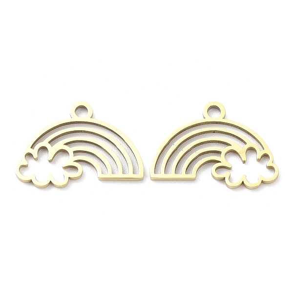 PandaHall Ion Plating(IP) 316L Surgical Stainless Steel Pendants, Laser Cut, Rainbow with Cloud Charm, Real 18K Gold Plated, 10.5x15x1mm...
PandaHall Ion Plating(IP) 316L Surgical Stainless Steel Pendants, Laser Cut, Rainbow with Cloud Charm, Real 18K Gold Plated, 10.5x15x1mm...