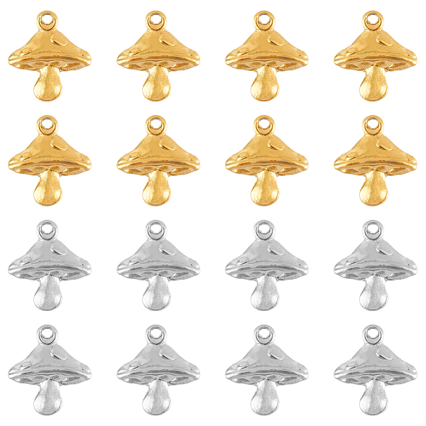 PandaHall DICOSMETIC 16Pcs 2 Colors 304 Stainless Steel Machine Polishing Charms, Mushroom, Gunmetal & Stainless Steel Color, 13x12x3.5mm...
PandaHall DICOSMETIC 16Pcs 2 Colors 304 Stainless Steel Machine Polishing Charms, Mushroom, Gunmetal & Stainless Steel Color, 13x12x3.5mm...