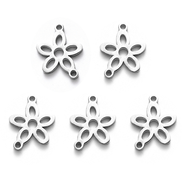PandaHall 201 Stainless Steel Links Connectors, Laser Cut, Flower, Stainless Steel Color, 17.5x15x1.5mm, Hole: 1.6mm 201 Stainless Steel...
PandaHall 201 Stainless Steel Links Connectors, Laser Cut, Flower, Stainless Steel Color, 17.5x15x1.5mm, Hole: 1.6mm 201 Stainless Steel...