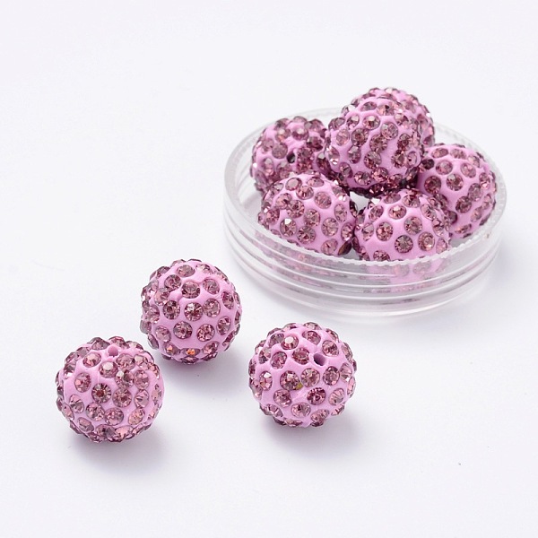 PandaHall Rhinestone Beads, Pave Disco Ball Beads with Polymer Clay, Medium Orchid, Size: about 14mm in diameter, hole: 2mm, rhinestone..., Purple
PandaHall Rhinestone Beads, Pave Disco Ball Beads with Polymer Clay, Medium Orchid, Size: about 14mm in diameter, hole: 2mm, rhinestone..., Purple