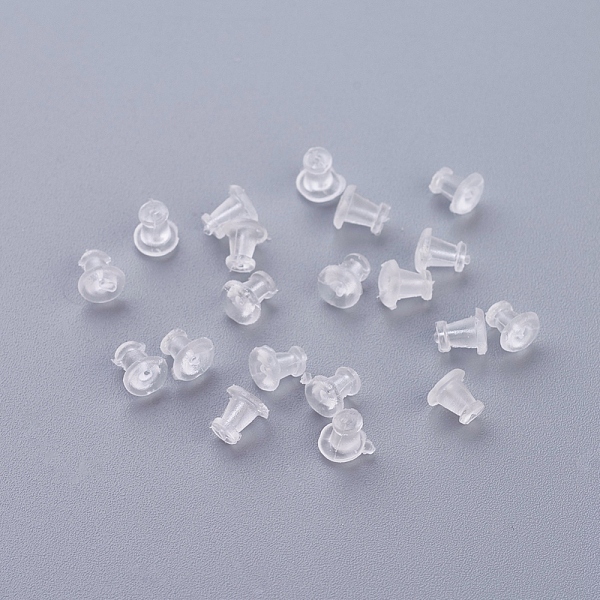 PandaHall Plastic Ear Nuts, Earring Backs, Clear, 5x5mm, Hole: 0.4mm Plastic Clear
PandaHall Plastic Ear Nuts, Earring Backs, Clear, 5x5mm, Hole: 0.4mm Plastic Clear
