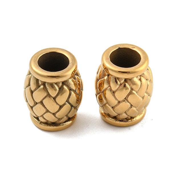PandaHall Ion Plating(IP) 304 Stainless Steel European Beads, Large Hole Beads, Barrel, Golden, 14x11mm, Hole: 5.8mm 304 Stainless Steel...
PandaHall Ion Plating(IP) 304 Stainless Steel European Beads, Large Hole Beads, Barrel, Golden, 14x11mm, Hole: 5.8mm 304 Stainless Steel...