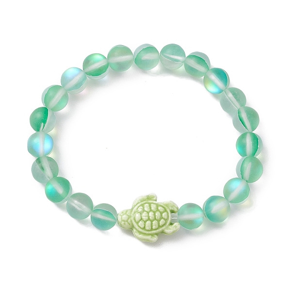 PandaHall 8mm Round Dyed Synthetic Moonstone Beaded Stretch Bracelets, Beach Tortoise Handmade Porcelain Bracelets for Women, Pale Green...
PandaHall 8mm Round Dyed Synthetic Moonstone Beaded Stretch Bracelets, Beach Tortoise Handmade Porcelain Bracelets for Women, Pale Green...