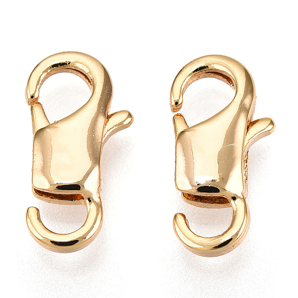 PandaHall Brass Lobster Claw Clasps, Open Hole, for Jewelry Making, Real 18K Gold Plated, 13x6.5x3mm, Hole: 2.5x2.5mm Brass Others
PandaHall Brass Lobster Claw Clasps, Open Hole, for Jewelry Making, Real 18K Gold Plated, 13x6.5x3mm, Hole: 2.5x2.5mm Brass Others