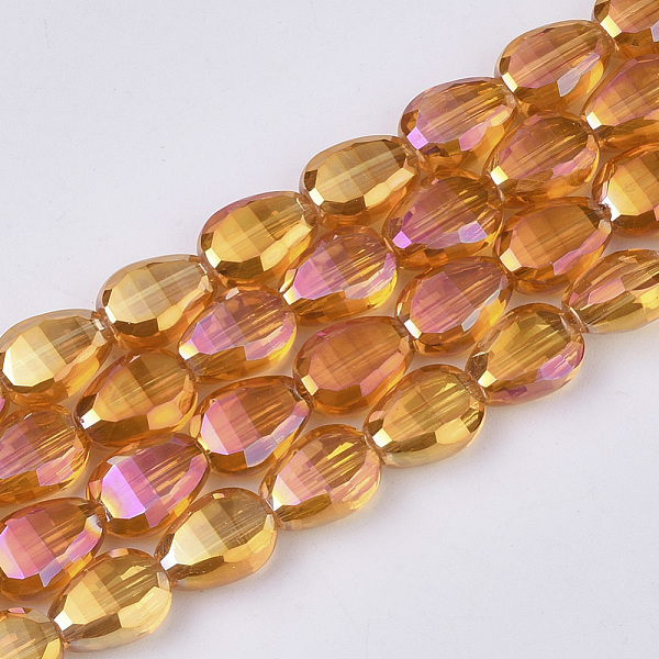 PandaHall Electroplate Transparent Glass Beads Strands, Faceted, Teardrop, Orange, 8.5x6x3.5mm, Hole: 1mm, about 80pcs/strand, 26.38 inch...
PandaHall Electroplate Transparent Glass Beads Strands, Faceted, Teardrop, Orange, 8.5x6x3.5mm, Hole: 1mm, about 80pcs/strand, 26.38 inch...