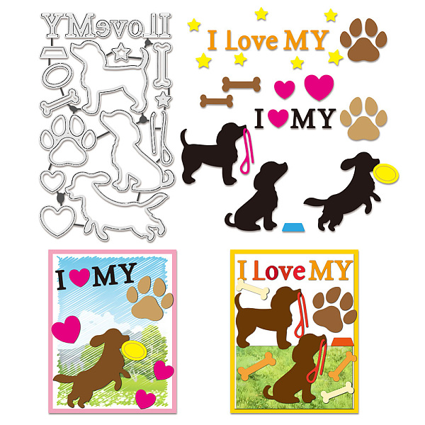 PandaHall Carbon Steel Cutting Dies Stencils, for DIY Scrapbooking, Photo Album, Decorative Embossing Paper Card, Dog, 180x106x0.8mm Carbon...
PandaHall Carbon Steel Cutting Dies Stencils, for DIY Scrapbooking, Photo Album, Decorative Embossing Paper Card, Dog, 180x106x0.8mm Carbon...