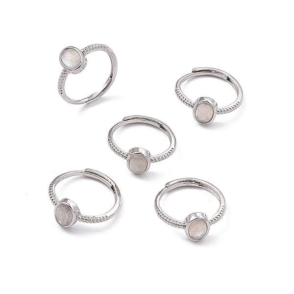 PandaHall Oval Natural Labradorite Adjustable Rings, Platinum Tone Brass Jewelry for Women, 1.3~2.3mm, Inner Diameter: 17mm Labradorite
PandaHall Oval Natural Labradorite Adjustable Rings, Platinum Tone Brass Jewelry for Women, 1.3~2.3mm, Inner Diameter: 17mm Labradorite