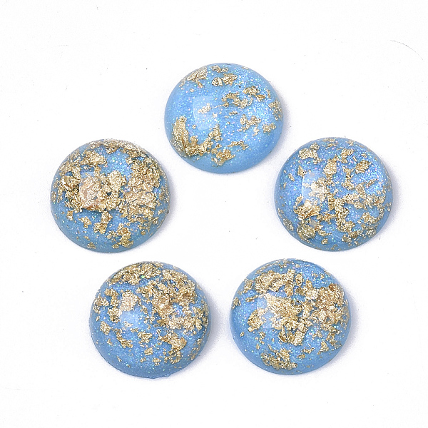PandaHall Resin Cabochons, with Glitter Powder and Gold Foil, Half Round, Cornflower Blue, 12x5.5mm Resin Half Round Blue
PandaHall Resin Cabochons, with Glitter Powder and Gold Foil, Half Round, Cornflower Blue, 12x5.5mm Resin Half Round Blue