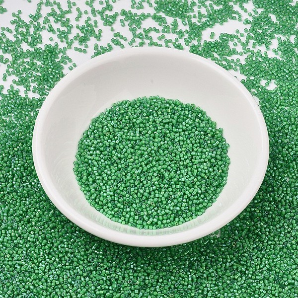 PandaHall MIYUKI Delica Beads, Cylinder, Japanese Seed Beads, 11/0, (DB1787) White Lined Green AB, 1.3x1.6mm, Hole: 0.8mm, about...
PandaHall MIYUKI Delica Beads, Cylinder, Japanese Seed Beads, 11/0, (DB1787) White Lined Green AB, 1.3x1.6mm, Hole: 0.8mm, about...
