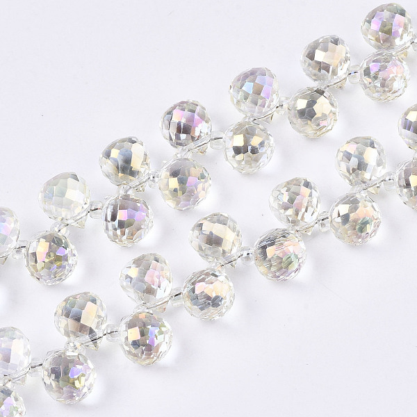 PandaHall Transparent Glass Beads Strands, Top Drilled Beads, AB Color Plated, Faceted Teardrop, Light Goldenrod Yellow, Teardrop: 9.5x8mm...
PandaHall Transparent Glass Beads Strands, Top Drilled Beads, AB Color Plated, Faceted Teardrop, Light Goldenrod Yellow, Teardrop: 9.5x8mm...