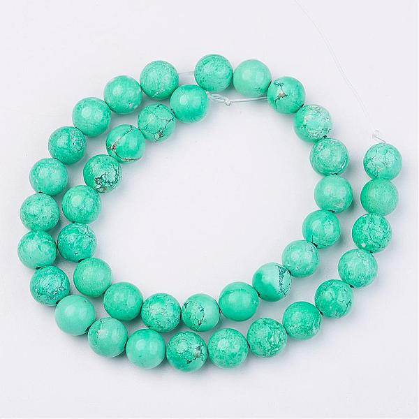 PandaHall Natural & Dyed & Heated Turquoise Bead Strands, Round, 8mm, Hole: 1mm, about 47pcs/strand, 15.3 inch Howlite Round
PandaHall Natural & Dyed & Heated Turquoise Bead Strands, Round, 8mm, Hole: 1mm, about 47pcs/strand, 15.3 inch Howlite Round