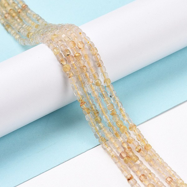 PandaHall Natural Gold Rutilated Quartz Beads Strands, Faceted, Cube, 2.5x2.5x2.5mm, Hole: 0.5mm, about 186~188pcs/strand, 15.16~15.35 inch...
PandaHall Natural Gold Rutilated Quartz Beads Strands, Faceted, Cube, 2.5x2.5x2.5mm, Hole: 0.5mm, about 186~188pcs/strand, 15.16~15.35 inch...