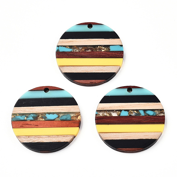 PandaHall Transparent Resin & Walnut Wood Pendants, with Gold Foil, Flat Round Charm, Yellow, 30x3.5mm, Hole: 2mm Resin+Wood Flat Round...
PandaHall Transparent Resin & Walnut Wood Pendants, with Gold Foil, Flat Round Charm, Yellow, 30x3.5mm, Hole: 2mm Resin+Wood Flat Round...