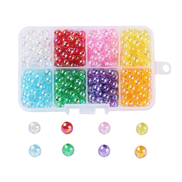 PandaHall 8 Colors Eco-Friendly Transparent Acrylic Beads, AB Color, Round, Mixed Color, 6mm, Hole: 1.5mm, 8colors, about 52pcs/color..., Multicolor
PandaHall 8 Colors Eco-Friendly Transparent Acrylic Beads, AB Color, Round, Mixed Color, 6mm, Hole: 1.5mm, 8colors, about 52pcs/color..., Multicolor