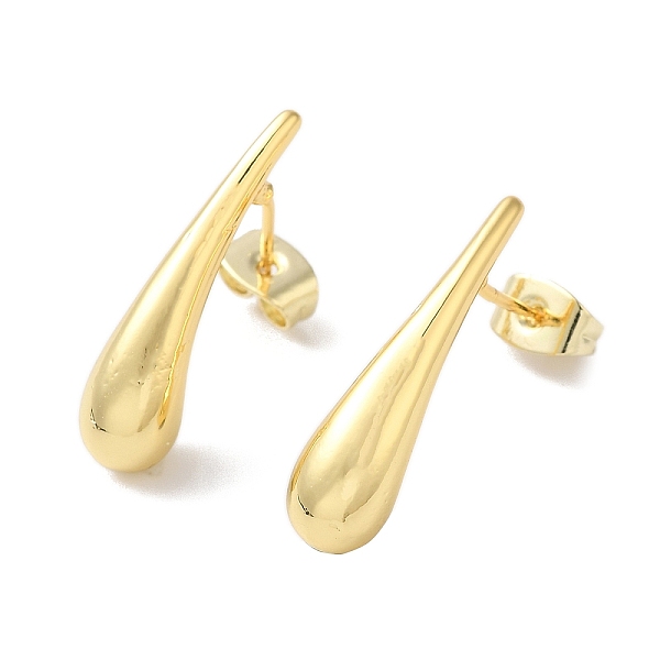 PandaHall Teardrop Brass Ear Studs, Stud Earrings for Women, Real 18K Gold Plated, 23x6mm Brass Teardrop
PandaHall Teardrop Brass Ear Studs, Stud Earrings for Women, Real 18K Gold Plated, 23x6mm Brass Teardrop