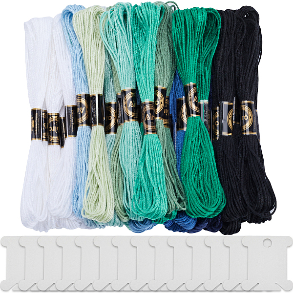 PandaHall Gorgecraft 3 Sets 3 Style 6-Ply Polyester Embroidery Floss, Cross Stitch Threads, Segment Dyed Gradient Color, with 14Pcs Plastic..., Multicolor
PandaHall Gorgecraft 3 Sets 3 Style 6-Ply Polyester Embroidery Floss, Cross Stitch Threads, Segment Dyed Gradient Color, with 14Pcs Plastic..., Multicolor