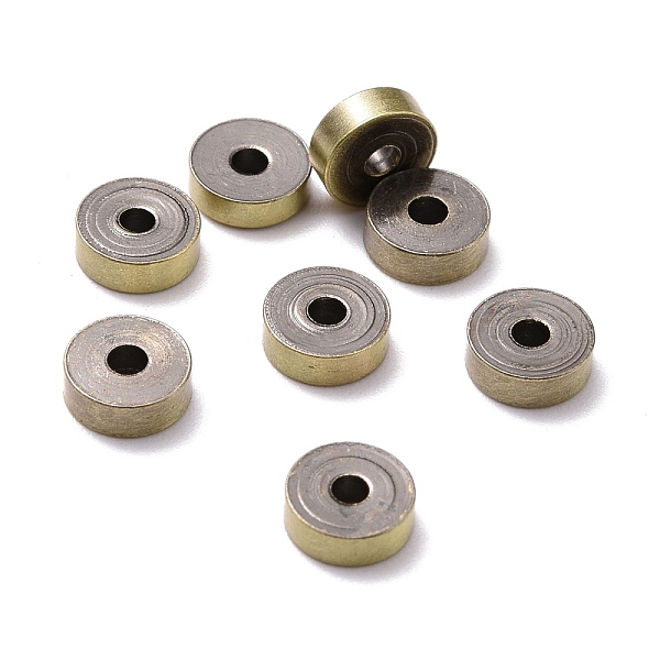 PandaHall Tibetan Style Brass Beads, Cadmium Free & Lead Free, Flat Round, Brushed Antique Bronze, 6x2mm, Hole: 1.6mm Brass Flat Round
PandaHall Tibetan Style Brass Beads, Cadmium Free & Lead Free, Flat Round, Brushed Antique Bronze, 6x2mm, Hole: 1.6mm Brass Flat Round