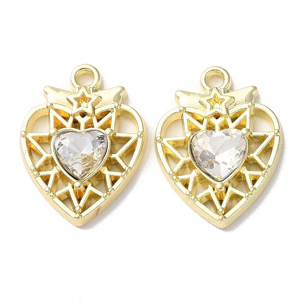 PandaHall Eco-Friendly Alloy Pendants, with Glass, Heart, Golden, Clear, 20x15x4mm, Hole: 1.6mm Alloy Heart Clear
PandaHall Eco-Friendly Alloy Pendants, with Glass, Heart, Golden, Clear, 20x15x4mm, Hole: 1.6mm Alloy Heart Clear