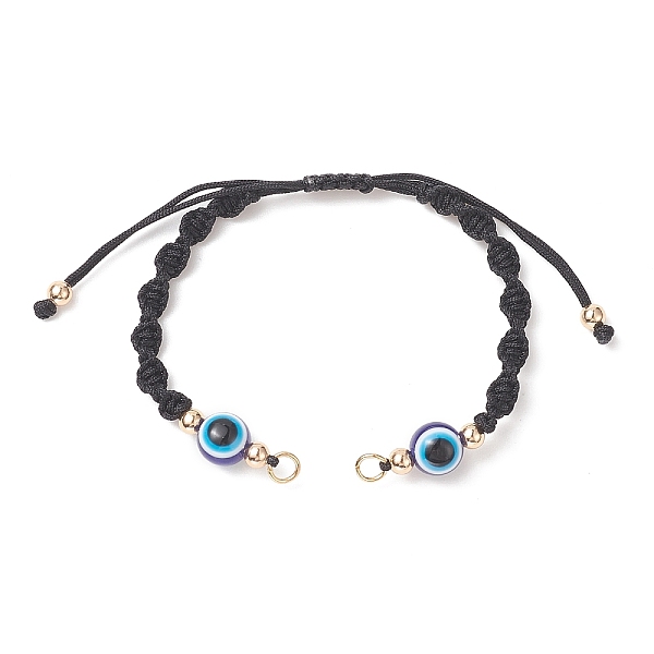 PandaHall Adjustable Braided Nylon Thread Link Bracelet Making, with Resin Evil Eye, Real 18K Gold Plated Brass Beads & 304 Stainless Steel..., Black
PandaHall Adjustable Braided Nylon Thread Link Bracelet Making, with Resin Evil Eye, Real 18K Gold Plated Brass Beads & 304 Stainless Steel..., Black