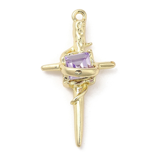 PandaHall Alloy Rhinestone Pendants, Golden, Cross Charms, Violet, 35x18x9mm, Hole: 1.5mm Alloy+Rhinestone Cross Purple
PandaHall Alloy Rhinestone Pendants, Golden, Cross Charms, Violet, 35x18x9mm, Hole: 1.5mm Alloy+Rhinestone Cross Purple
