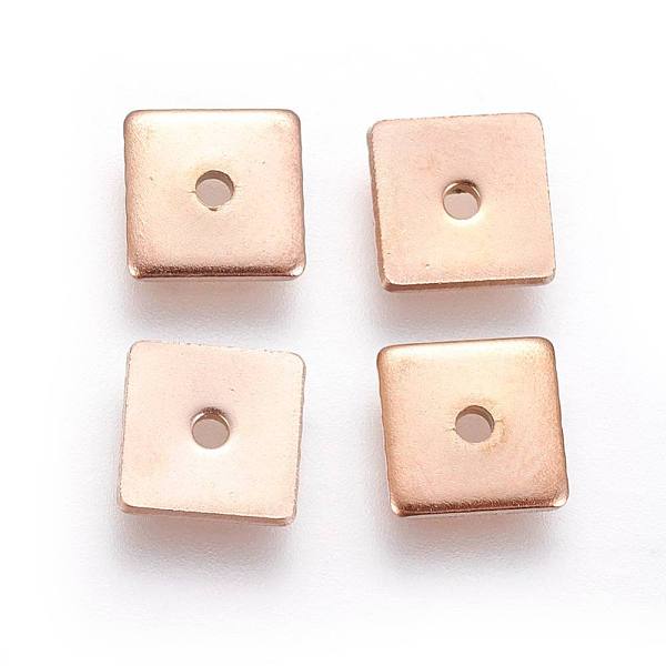 PandaHall Ion Plating(IP) 304 Stainless Steel Spacer Beads, Square, Rose Gold, 6x6x0.9mm, Hole: 1.2mm 304 Stainless Steel Square
PandaHall Ion Plating(IP) 304 Stainless Steel Spacer Beads, Square, Rose Gold, 6x6x0.9mm, Hole: 1.2mm 304 Stainless Steel Square