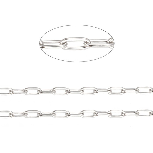 PandaHall 304 Stainless Steel Paperclip Chains, Soldered, with Spool, Stainless Steel Color, 3x1~1.3x0.3mm, about 65.61 Feet(20m)/roll 304...
PandaHall 304 Stainless Steel Paperclip Chains, Soldered, with Spool, Stainless Steel Color, 3x1~1.3x0.3mm, about 65.61 Feet(20m)/roll 304...