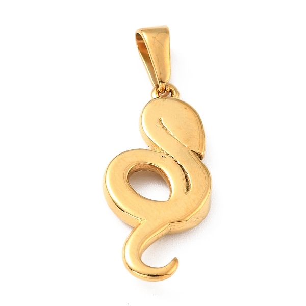 PandaHall Vacuum Plating 304 Stainless Steel Pendants, Snake, Golden, 28x13x3mm, Hole: 7.5x3mm 304 Stainless Steel Snake
PandaHall Vacuum Plating 304 Stainless Steel Pendants, Snake, Golden, 28x13x3mm, Hole: 7.5x3mm 304 Stainless Steel Snake