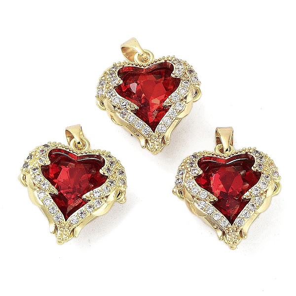 PandaHall Rack Plating Real 18K Gold Plated Brass Micro Pave Cubic Zirconia Pendants, Heart Charms, Long-Lasting Plated, Cadmium Free & Lead..., Red
PandaHall Rack Plating Real 18K Gold Plated Brass Micro Pave Cubic Zirconia Pendants, Heart Charms, Long-Lasting Plated, Cadmium Free & Lead..., Red
