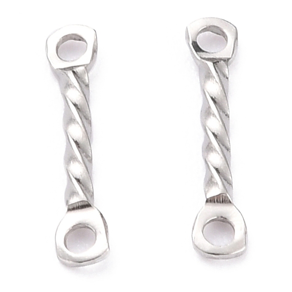 PandaHall 201 Stainless Steel Links Connectors, Twist Bar Links, Stainless Steel Color, 12x1.3x1.2mm, Hole: 1mm 201 Stainless Steel Others
PandaHall 201 Stainless Steel Links Connectors, Twist Bar Links, Stainless Steel Color, 12x1.3x1.2mm, Hole: 1mm 201 Stainless Steel Others