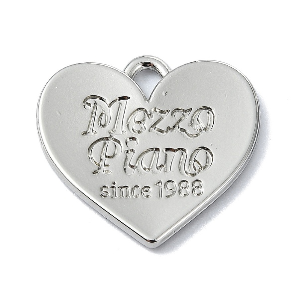 PandaHall Rack Plating Alloy Pendants, Heart, Platinum, 21x22x2mm, Hole: 4x3mm Alloy Heart
PandaHall Rack Plating Alloy Pendants, Heart, Platinum, 21x22x2mm, Hole: 4x3mm Alloy Heart